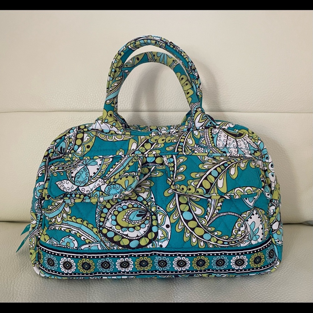 Vera Bradley Peacock LOLA Satchel. Excellent Conditions!